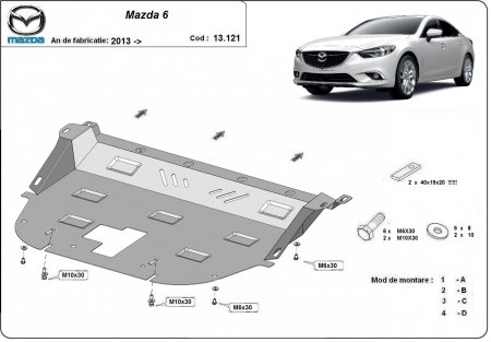 Scut motor Mazda - Scut motor metalic Mazda 6 dupa 2013