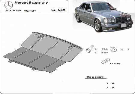 Scut motor Mercedes - Scut motor metalic Mercedes E-Class W124 1993-1997