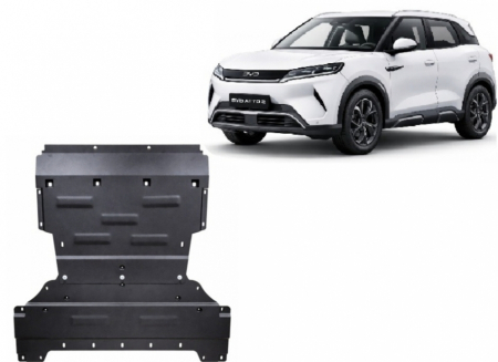 Scut Motor Metalic Oțel 2mm BYD Atto 2 (2025-2026) – Protecție Motor, Cutie și Caseta Direcție, Cod 42.004 [1]