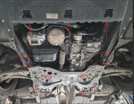 Scut motor metalic extins Citroen C4 2013-2018 bara fata otel 2mm cod 18.201 Karmaster [3]