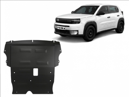 Scut motor metalic oțel 2mm Fiat Grande Panda hibrid termic după 2025 Model 2 [1]