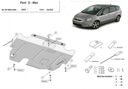 Scut motor Ford - Scut motor metalic Ford S - Max dupa 2007