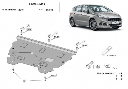 Scut motor Ford - Scut motor metalic Ford S-Max dupa 2015