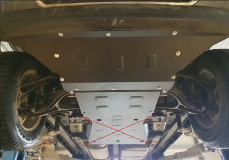 Scut metalic motor radiator oțel 2mm Jeep Commander 2005 - 2010 [6]