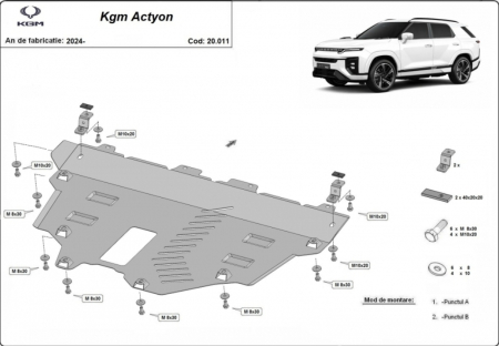 Scut motor KGM - Scut Motor Metalic KGM Actyon Hybrid