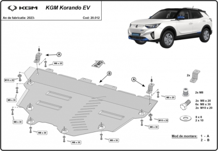 Scut motor KGM - Scut Motor Metalic KGM Korando EV
