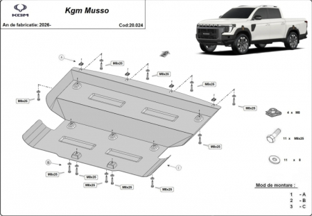 Scut motor KGM - Scut Motor Metalic KGM Musso