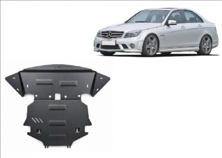 Scut Metalic Motor, Radiator și Bară Mercedes C-Class W204 4x4 (2006 - 2014) [1]