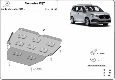Scut motor Mercedes - Scut motor metalic Mercedes EQT