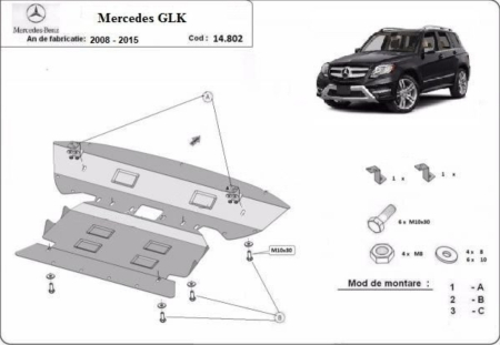 Scut motor Mercedes GLK - Scut-Motor-Cutie-Viteze-Radiator-Otel-2.5mm-Mercedes-GLK-X204-Karmaster-14.081