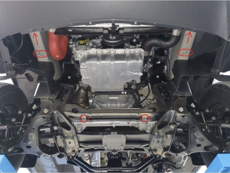 Scut protectie integrala metalic 2mm Karmaster compatibil Mercedes Sprinter 4x4 2018-2023 motor cutie radiator 14.104 [2]