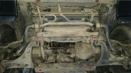 Scut motor metalic 3mm pentru Mitsubishi Pajero 4 V80 V90 KarMaster [2]