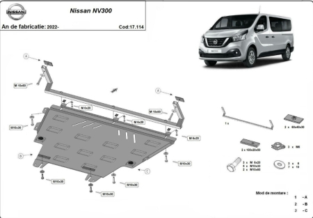 Scut motor Nissan NV - Scut-Motor-Metal-Nissan-NV300-Primastar-2022-2025-Karmaster-17114