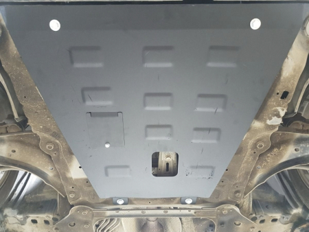 Scut motor metalic Nissan Pulsar 2014-2018 Karmaster, otel 2mm, protectie motor si cutie viteze, fereastra service ulei, cod 16.107 [4]