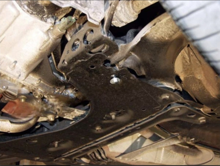 Scut motor metalic Nissan Tiida 2004-2013 Karmaster, otel 2mm, motor 1.6, fereastra service ulei, cod 16.114 [4]