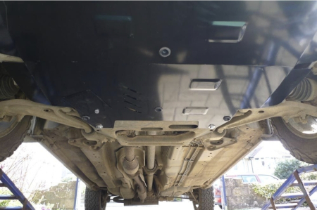 Scut motor metalic Nissan X-Trail T30 2001-2007 Karmaster, otel 2.5mm, protectie motor, cutie viteze, radiator, fereastra service ulei, cod 16.110 [3]