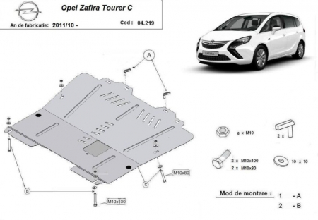 Scut motor Opel - Scut motor metalic Opel Zafira C dupa 2011