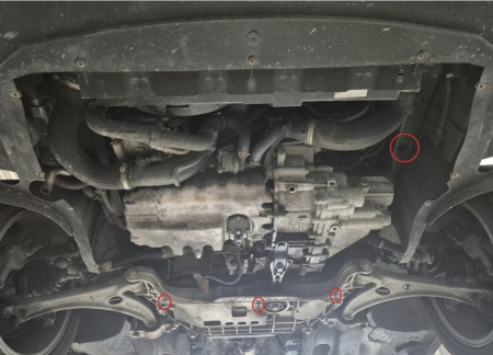 Scut Motor Metalic SEAT Alhambra cu Webasto (2010-2020) 2mm Karmaster [2]