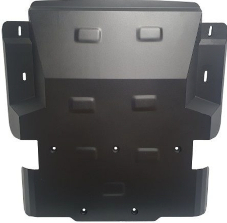 Scut motor metalic oțel SsangYong Rexton 2017 - 2026 protecție radiator și bară față Karmaster [1]