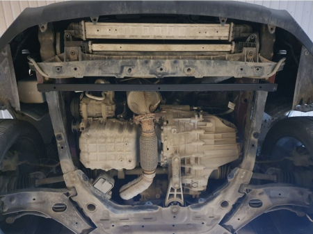 Scut motor metalic oțel SsangYong Tivoli 2015 - prezent protecție cutie de viteze și radiator Karmaster [3]