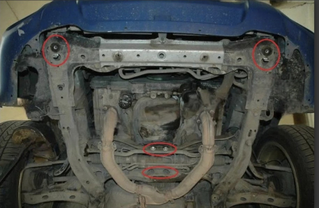 Scut motor metalic oțel 3mm Subaru Forester 2 2002 - 2008 protecție cutie de viteze Karmaster [2]