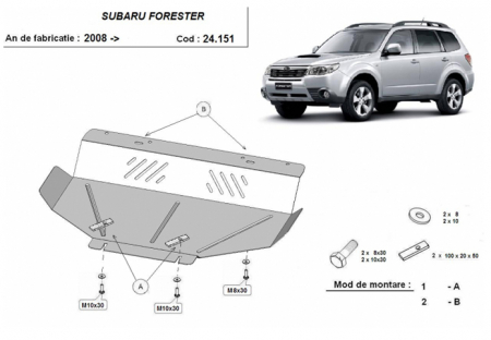 Scut motor Subaru - Scut motor metalic Subaru Forester fabricat dupa 2008