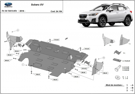 Scut motor Subaru - Scut motor metalic Subaru XV 2018 - prezent
