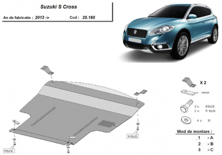 Scut motor Suzuki - Scut motor metalic Suzuki S-Cross fabricat dupa 2013