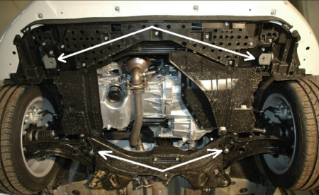 Scut Motor și Cutie de Viteze Metalic Suzuki Swift 3 (2010 - 2017) Protecție Oțel 2mm [2]