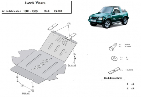 Scut motor Suzuki - Scut motor metalic Suzuki Vitara 1988 - 1999