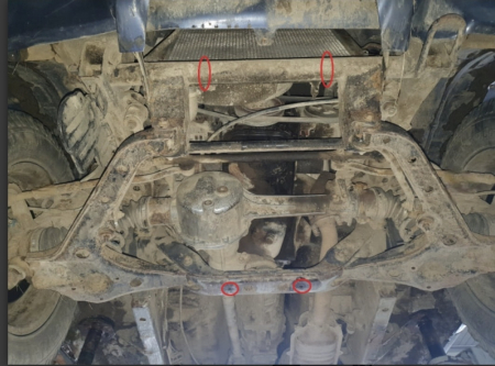 Scut Motor și Radiator Suzuki X-90 (1995 - 1997) - Oțel 3mm, Cod 25.220 [2]