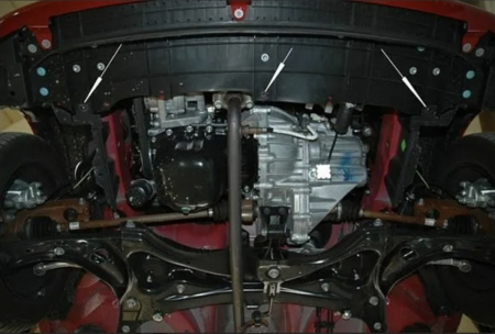 Scut Metalic Motor, Cutie, Radiator și Bară Toyota Aygo (2006 - 2014) - Oțel 2mm [2]