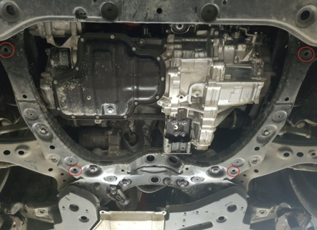 Scut Metalic Motor, Cutie de Viteze, Radiator și Bară Toyota Camry (2018 - Prezent) - Oțel 2mm [2]