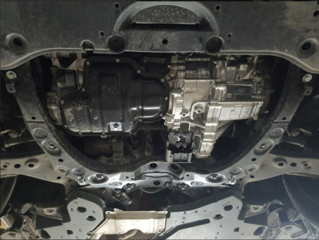 Scut Metalic Motor, Cutie de Viteze, Radiator și Bară Toyota Camry (2018 - Prezent) - Oțel 2mm [3]