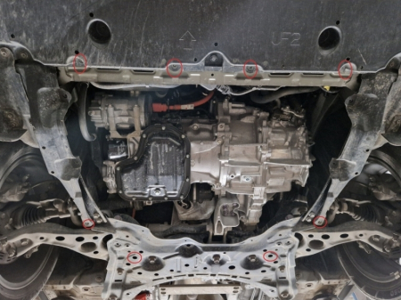 Scut Metalic Motor, Cutie de Viteză și Radiator Toyota Corolla Cross (2022 - prezent) - Protecție Oțel 2mm, Cod 26.189 [3]