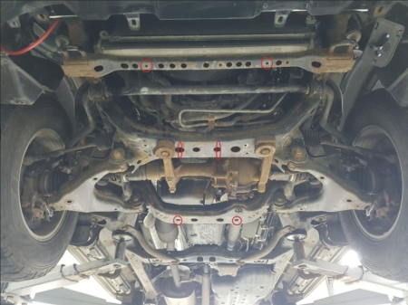 Scut Metalic Motor, Radiator și Bară Față Toyota FJ Cruiser (2006 - 2018) - Oțel 2.5mm, Cod 26.172 [4]