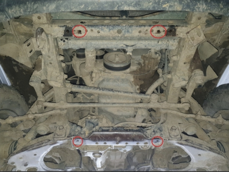 Scut Motor Metalic Toyota Hilux 2000-2004 Oțel 3mm Karmaster [4]