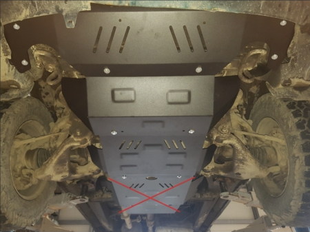 Scut Motor Radiator și Bară Toyota Hilux 2004-2015 Oțel 3mm Karmaster [5]