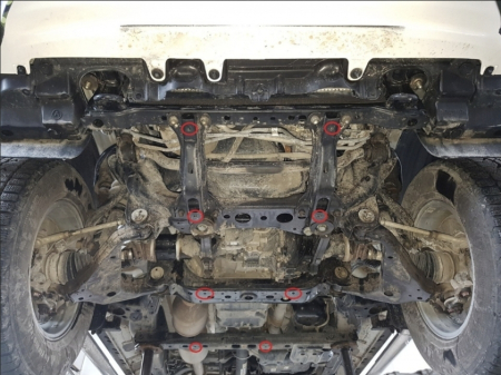 Scut Motor Metalic Toyota Hilux Invincible (2021 - Prezent) - Oțel 3mm [2]