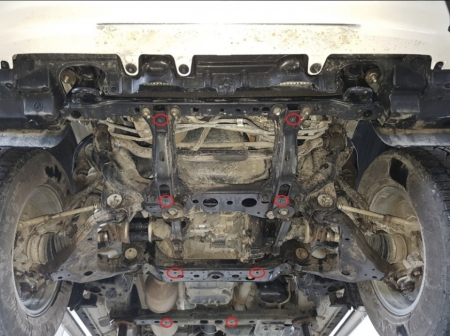 Scut Metalic Protecție Motor Toyota Hilux Revo 2016-2026 - Oțel 3 milimetri Karmaster [2]