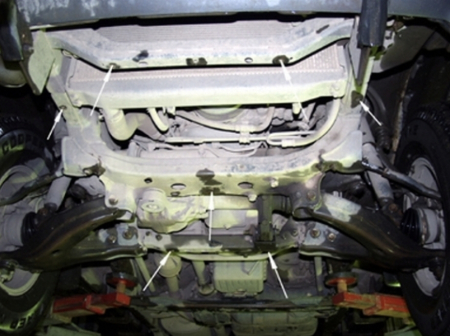 Scut Metalic Motor Oțel 2.5mm Toyota Land Cruiser J100 1998-2008 - Protecție Radiator și Bară [3]