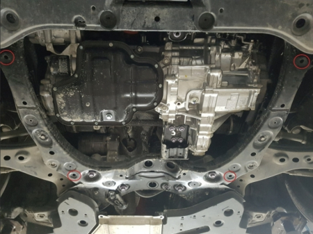 Scut metalic motor, cutie viteză, radiator și bară față Toyota RAV 4 (2018 - 2026) – Oțel 2mm [3]
