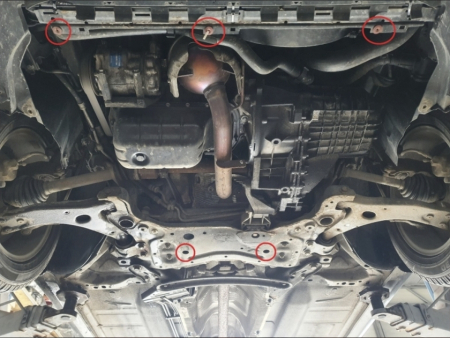 Scut Motor Metalic Volvo C30 (2006 - 2013) Protecție Profesională 2mm Karmaster [3]