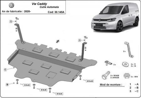 Scut motor Vw - Scut motor metalic Vw Caddy cutie automata 2020 - prezent