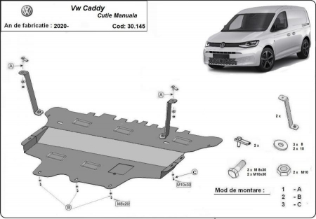 Scut motor Vw - Scut motor metalic Vw Caddy cutie manuala 2020 - prezent