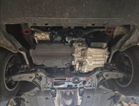 Scut motor metalic Volkswagen Caddy 2020 - prezent cutie manuala din otel de 2 mm [3]