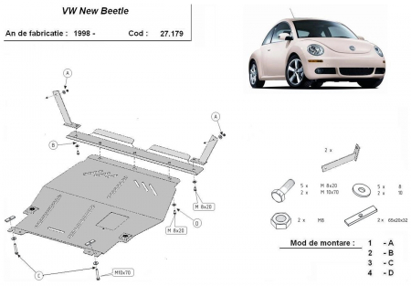 Scut motor Vw New Beetle - Scut motor metalic VW New Beetle dupa 1998