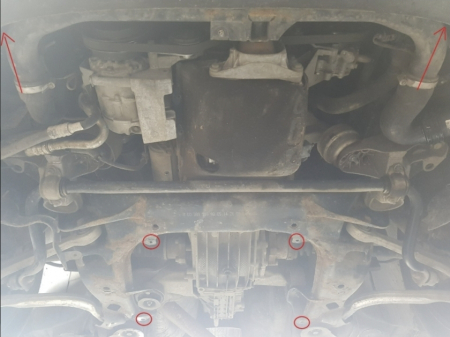 Scut Motor Metalic VW Passat B5 1997-2000 Protecție Profesională Radiator Bară Oțel 2mm Karmaster [3]