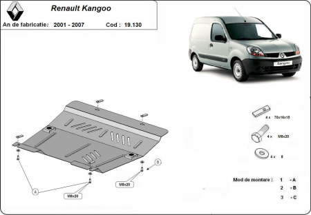 Scut motor Renault - Scut motor metalic Renault Kangoo 2001 - 2007