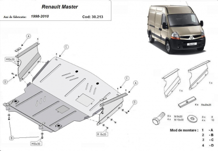 Scut motor Renault - Scut motor metalic Renault Master 2 1998-2010